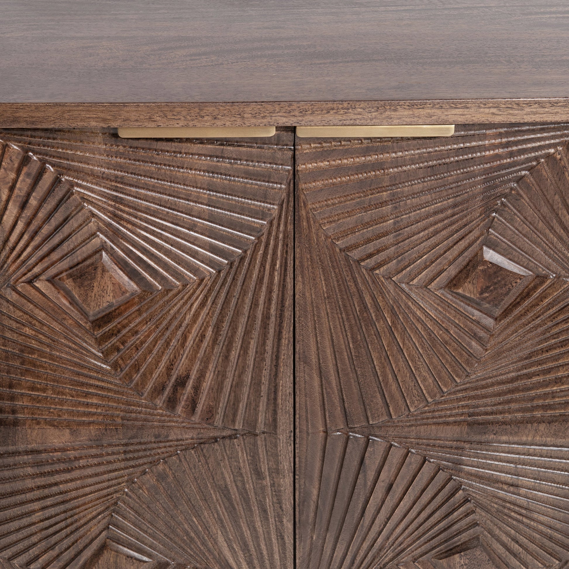 Lina 4 Door Cabinet - Kona Brown
