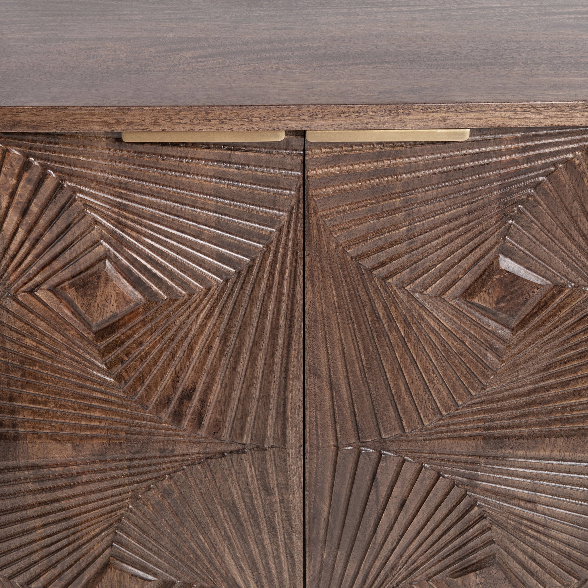 Lina 4 Door Cabinet - Kona Brown
