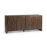 Braxton 4 Door Cabinet - Tundra Brown