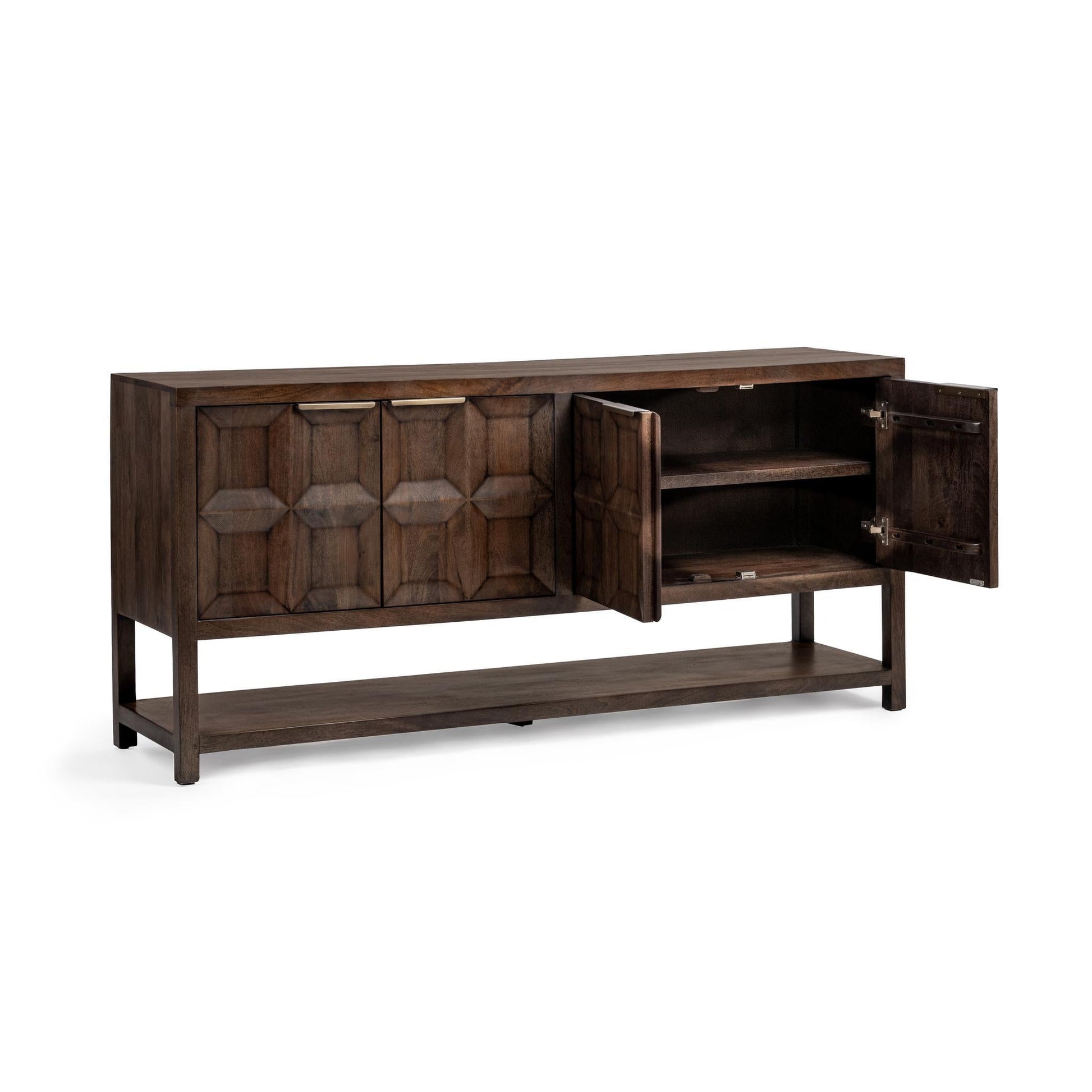Costa 4 Door Cabinet - Tundra Brown