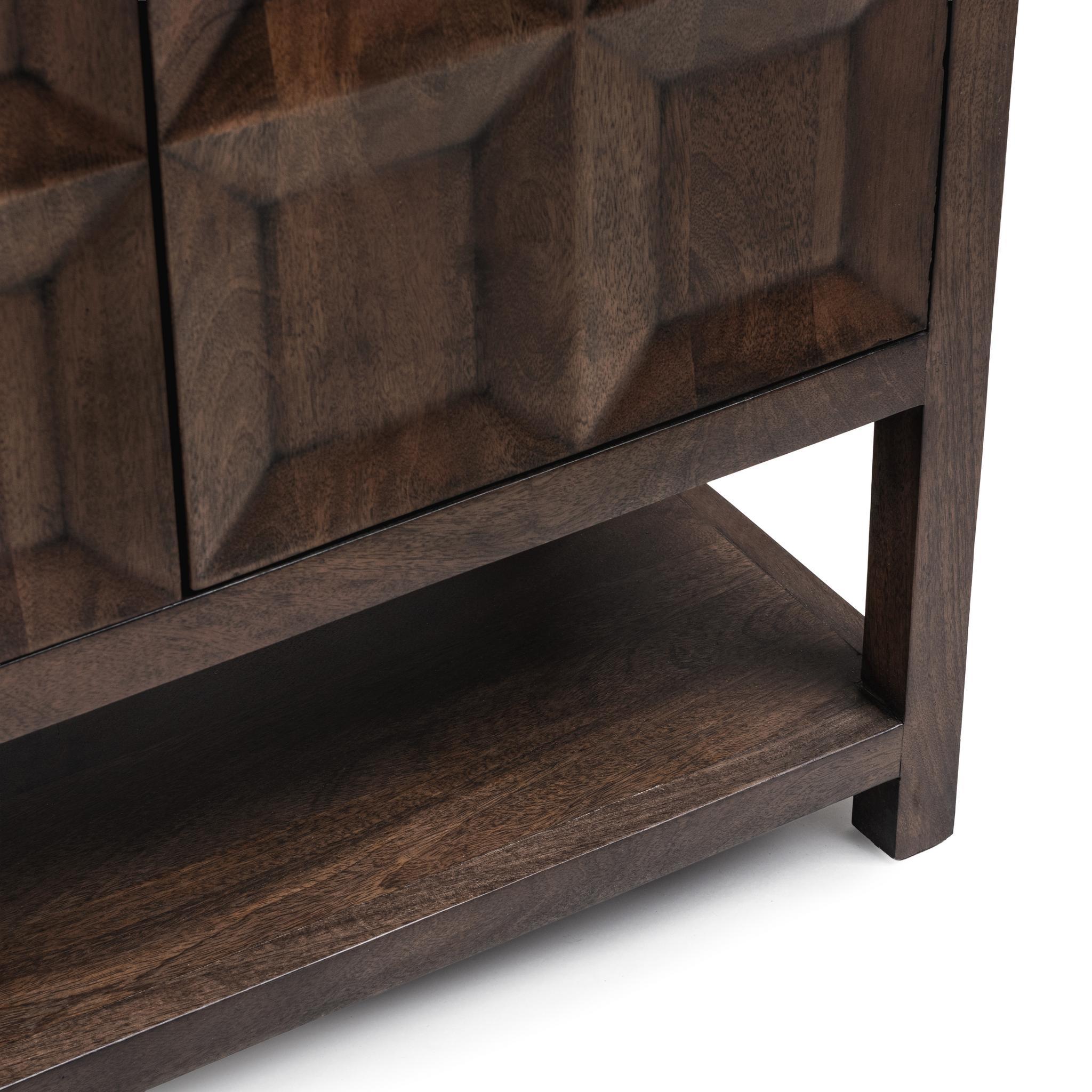 Costa 4 Door Cabinet - Tundra Brown