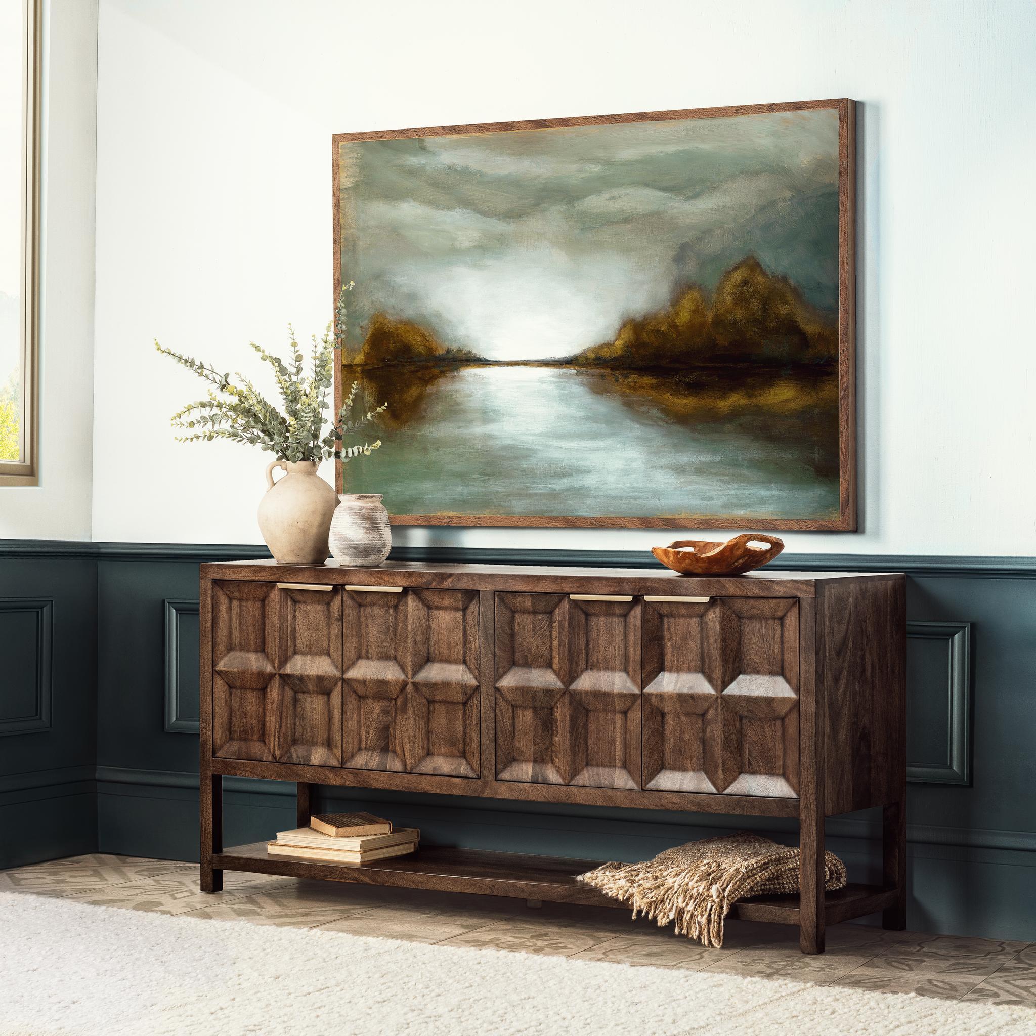 Costa 4 Door Cabinet - Tundra Brown