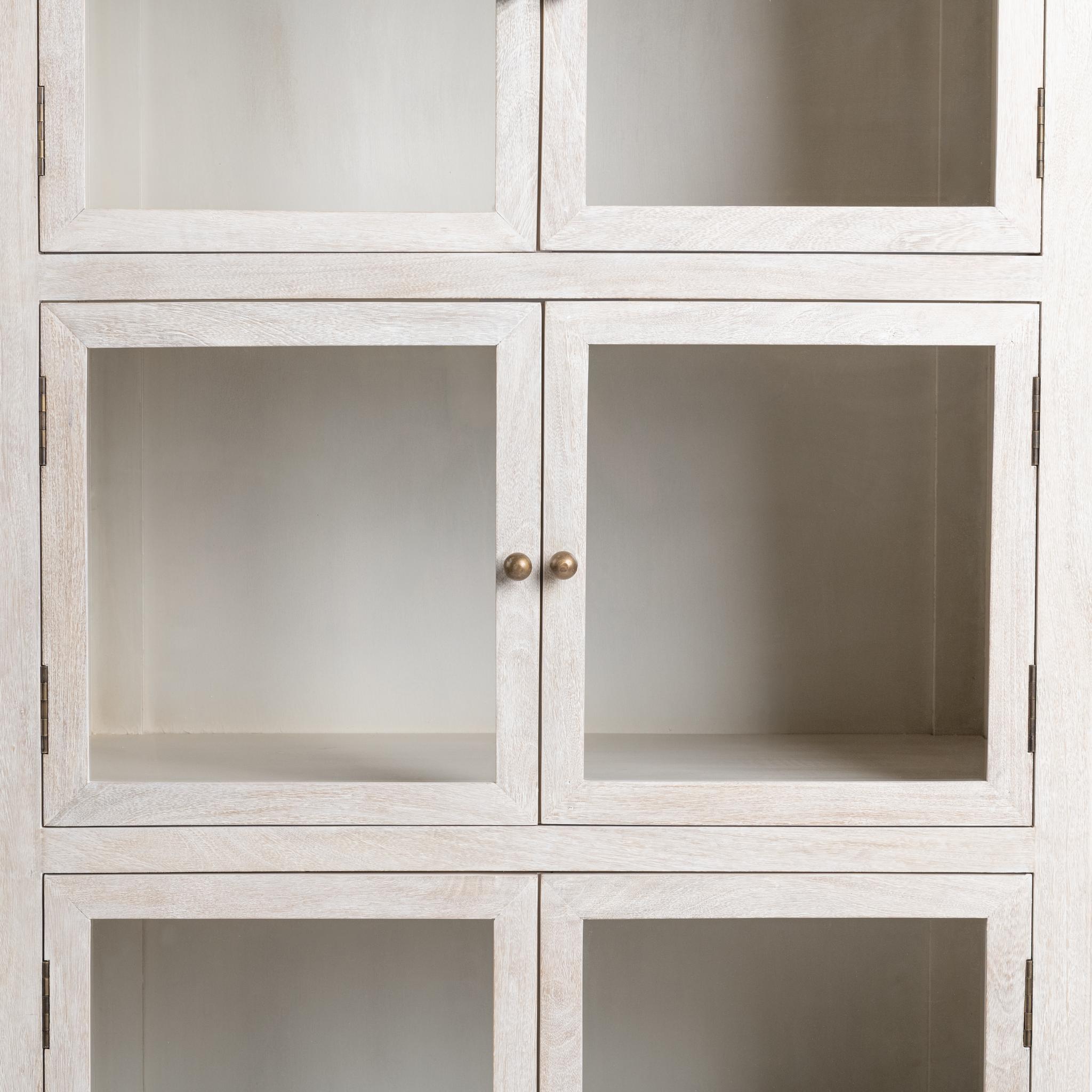 Hera Display Cabinet - Creamwood