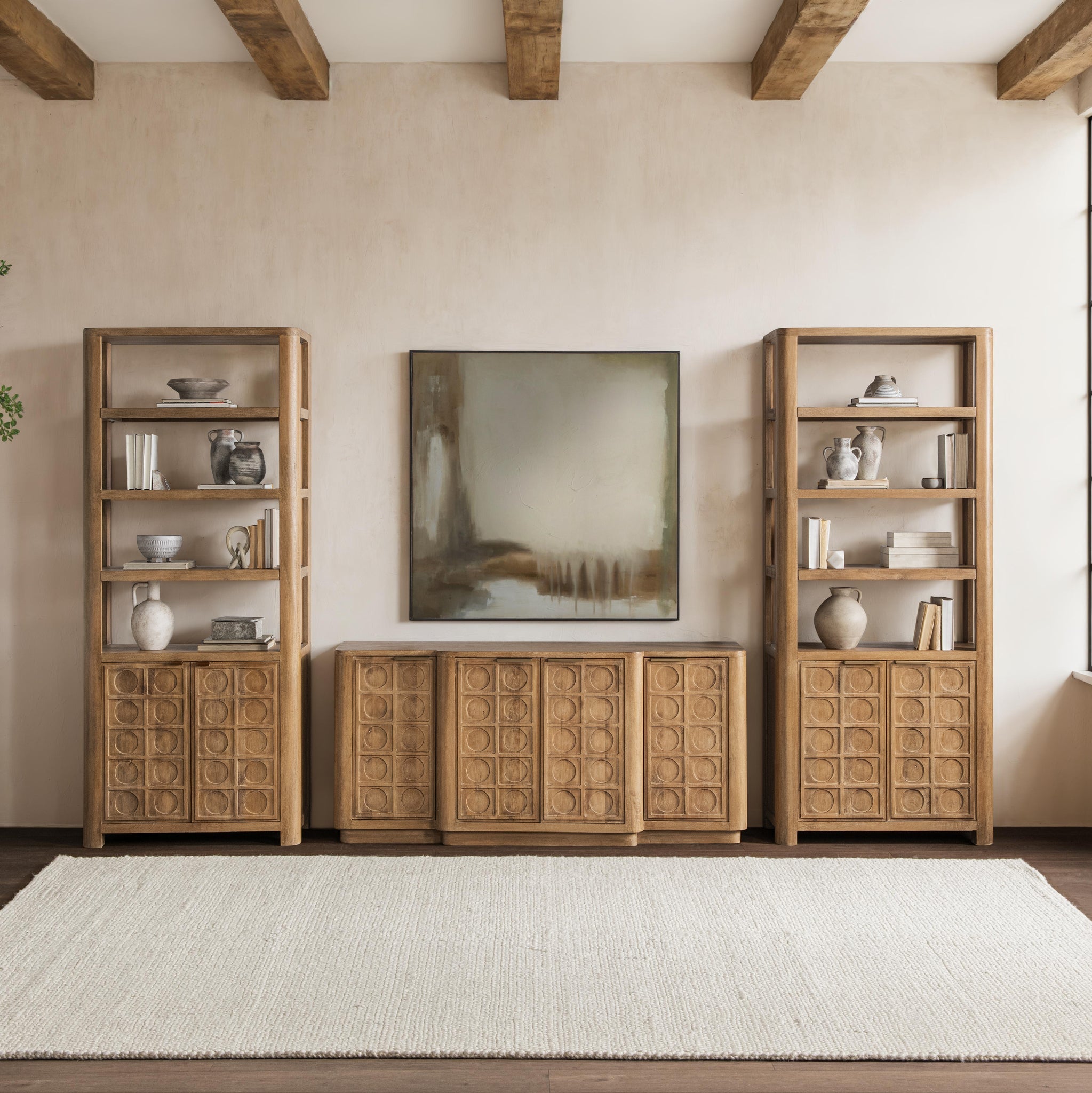Cleveland 4 Door Cabinet - Sandy Taupe