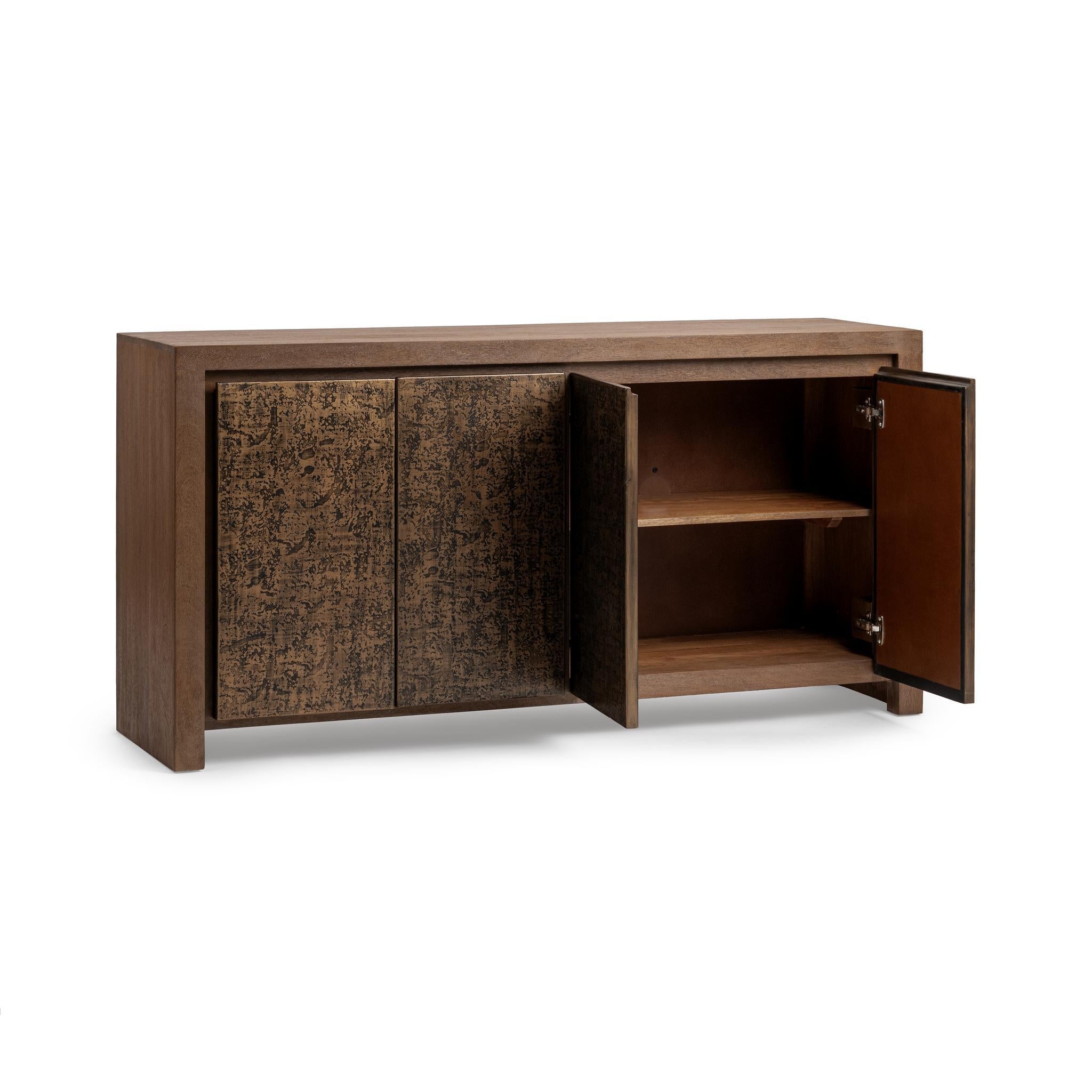 Glendale 4 Door Buffet - Toasted Chestnut