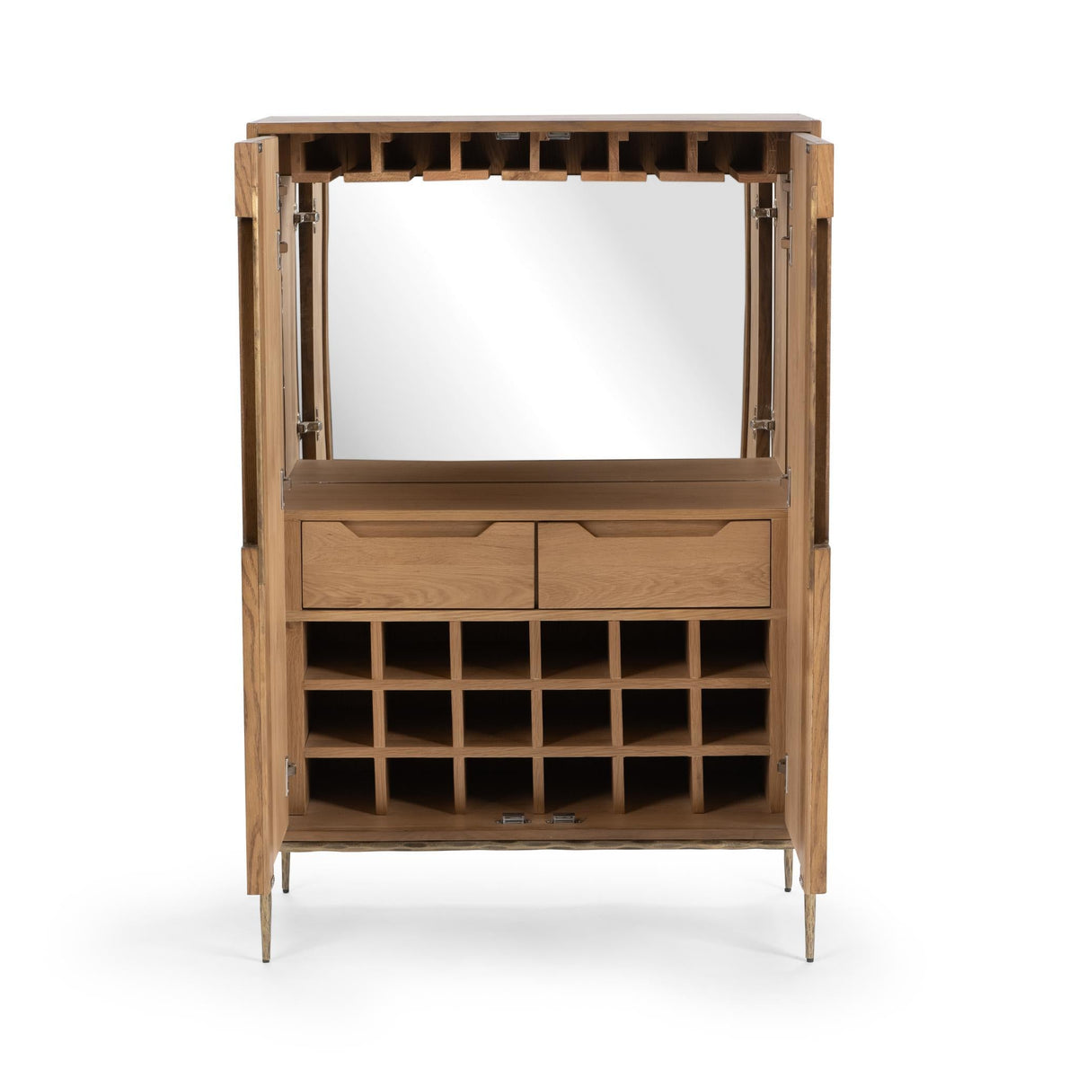 Roman Bar Cabinet - Golden Walnut / 2 Door by Classic Home - view 3