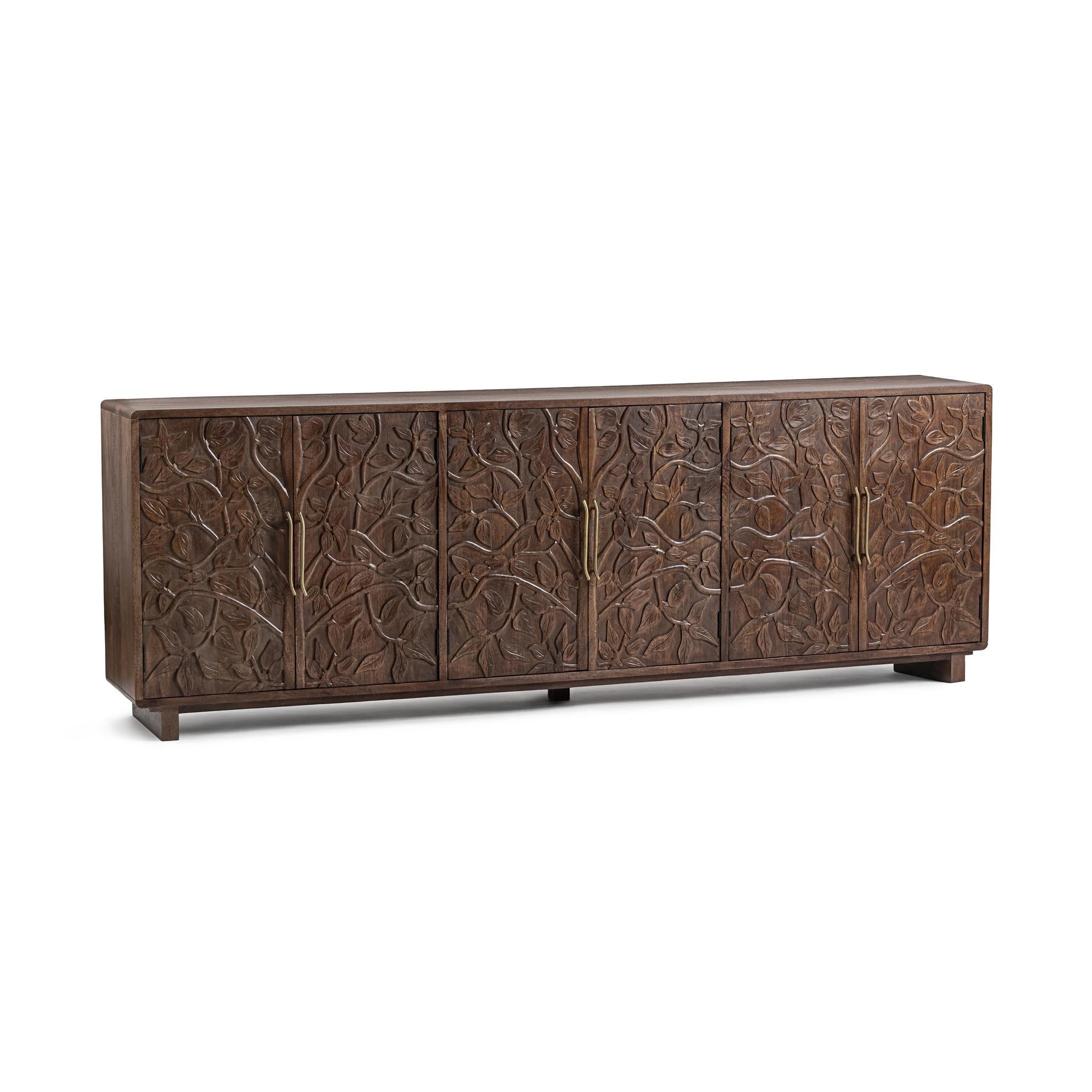 Albero 6 Door Cabinet - Kona Brown