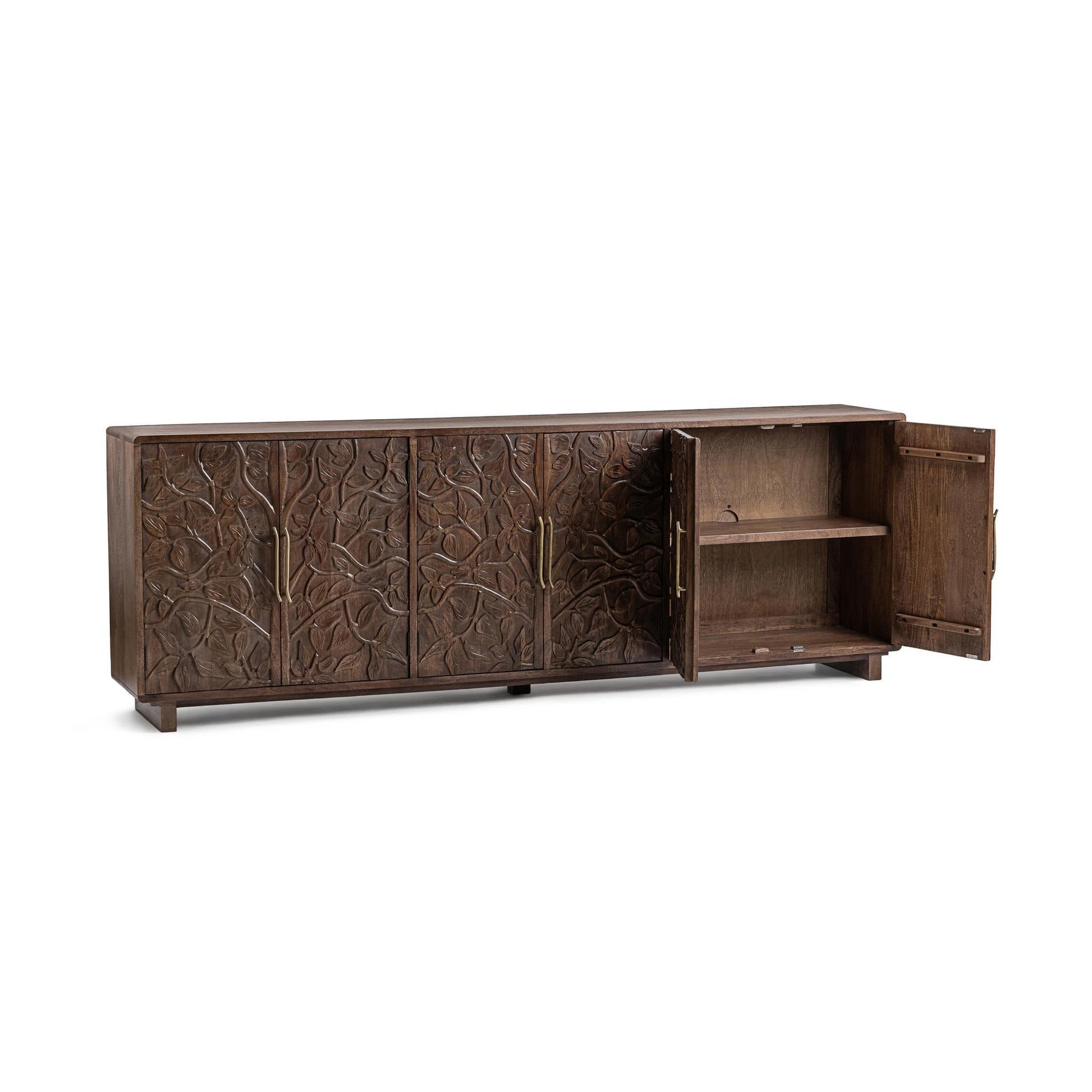 Albero 6 Door Cabinet - Kona Brown