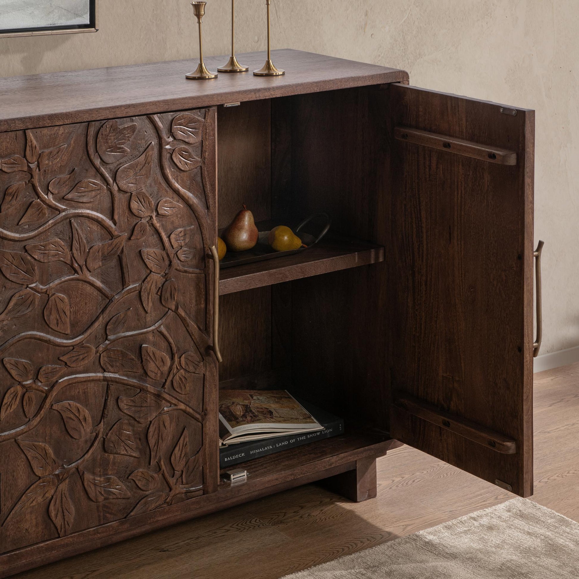 Albero 6 Door Cabinet - Kona Brown