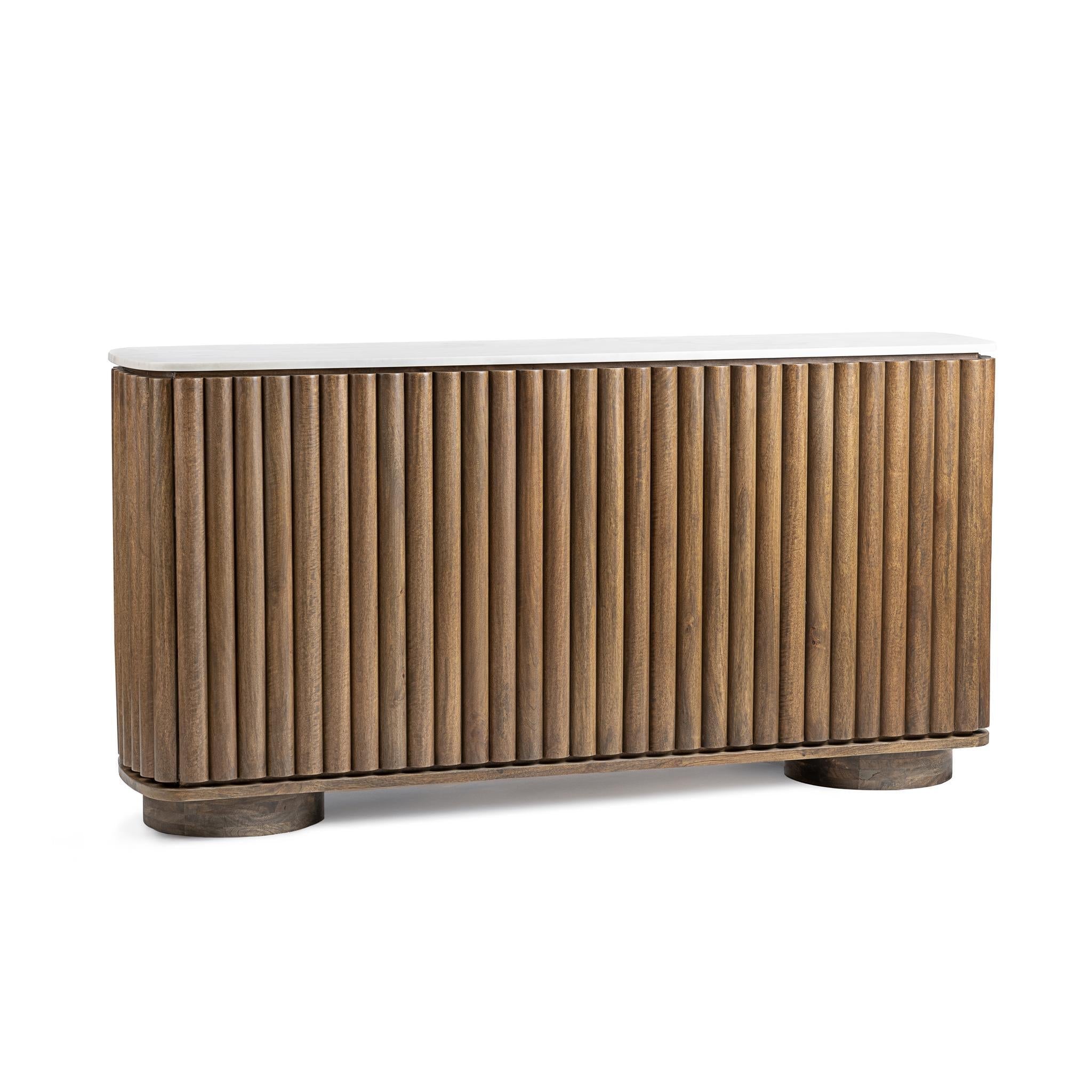 Novara Bar Cabinet - Molten Walnut