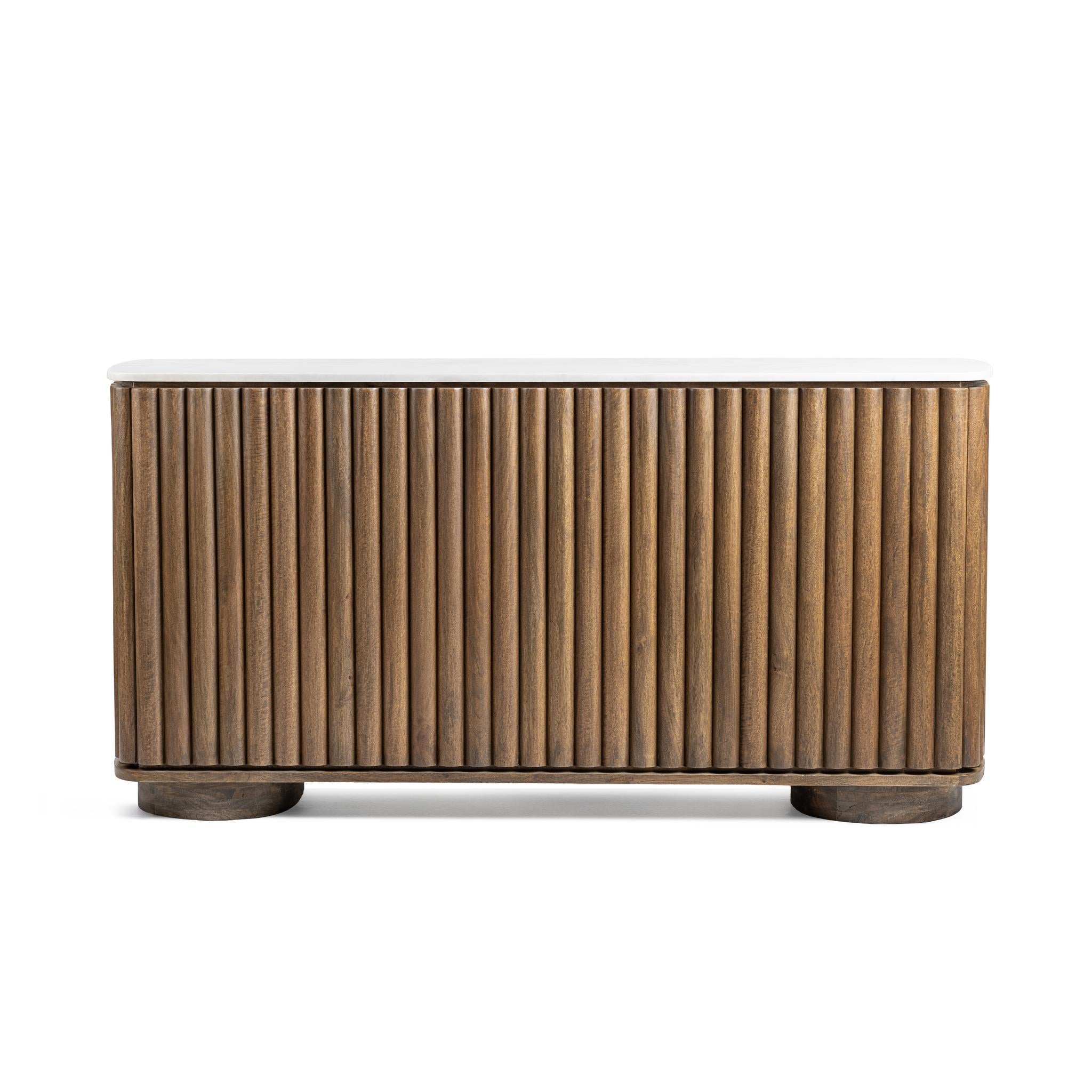 Novara Bar Cabinet - Molten Walnut