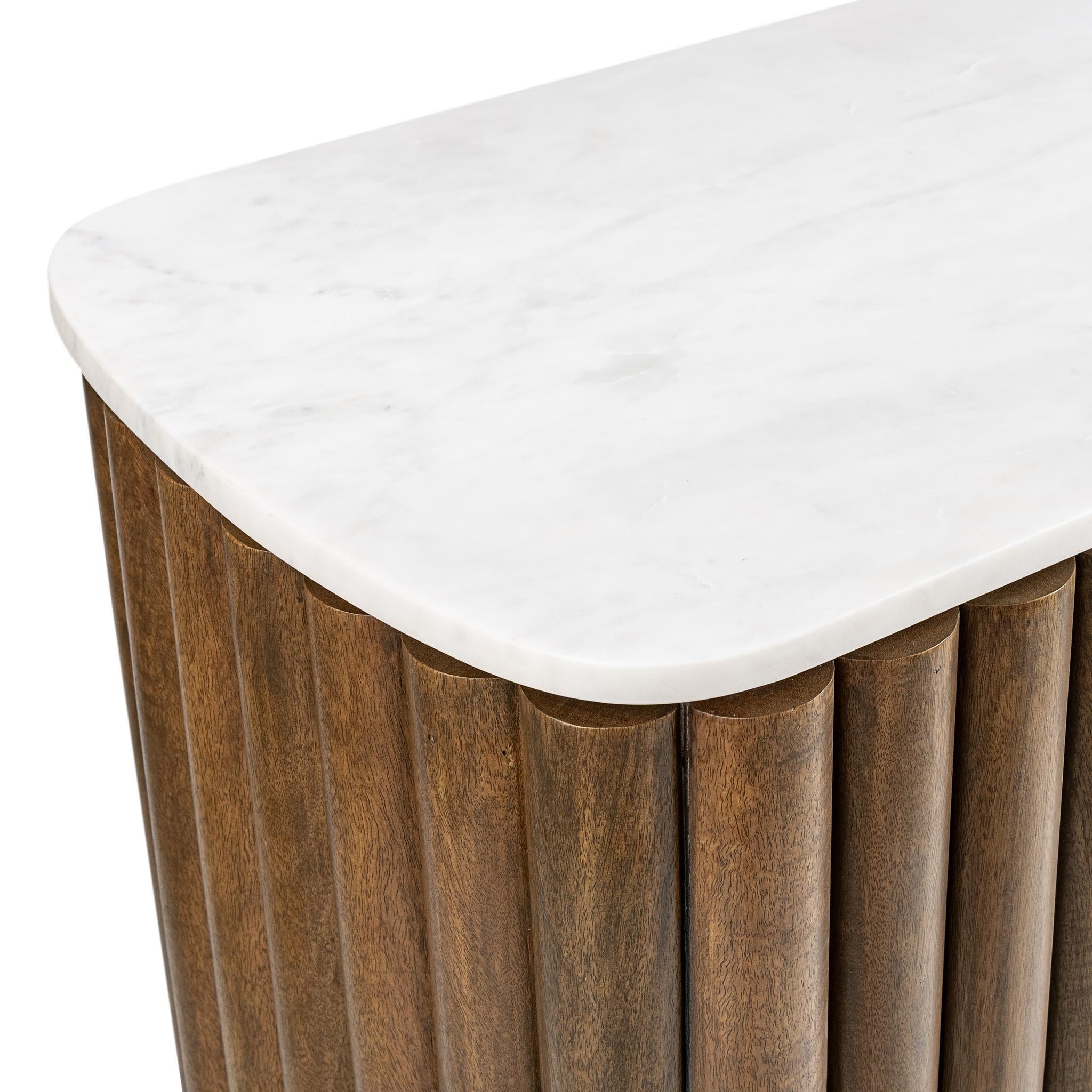 Novara Bar Cabinet - Molten Walnut