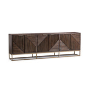 Flint 6 Door Cabinet - Dark Brown