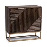 Flint 2 Door Cabinet - Dark Brown