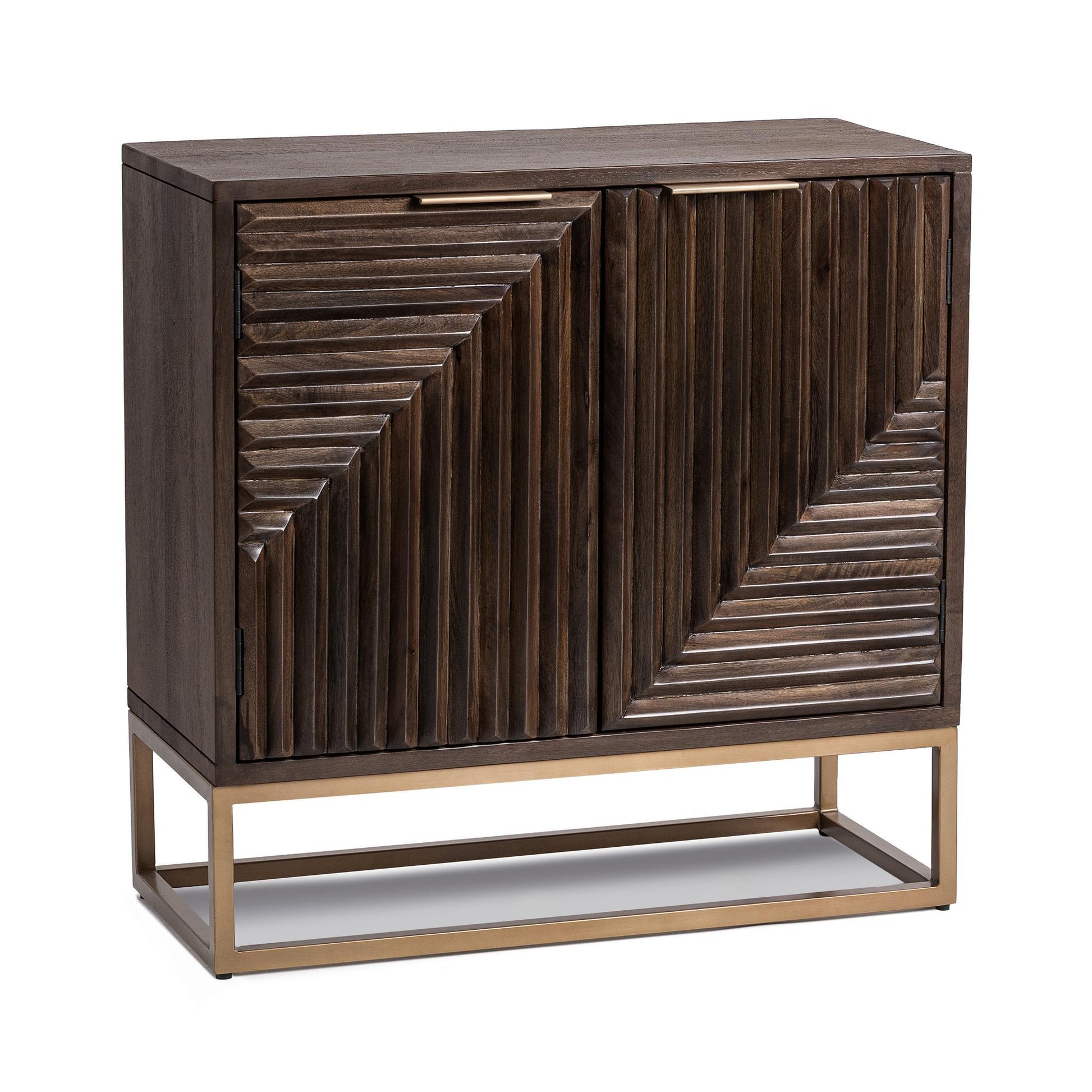 Flint 2 Door Cabinet - Dark Brown