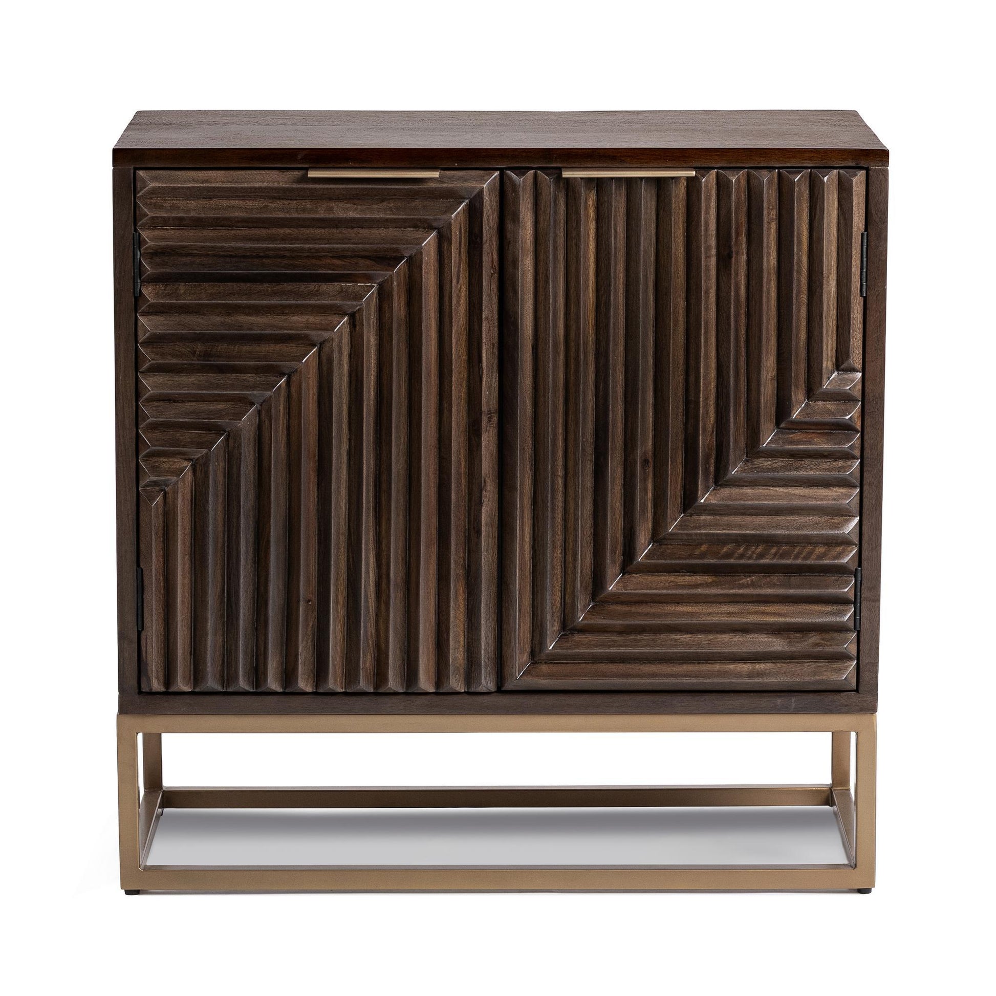 Flint 2 Door Cabinet - Dark Brown