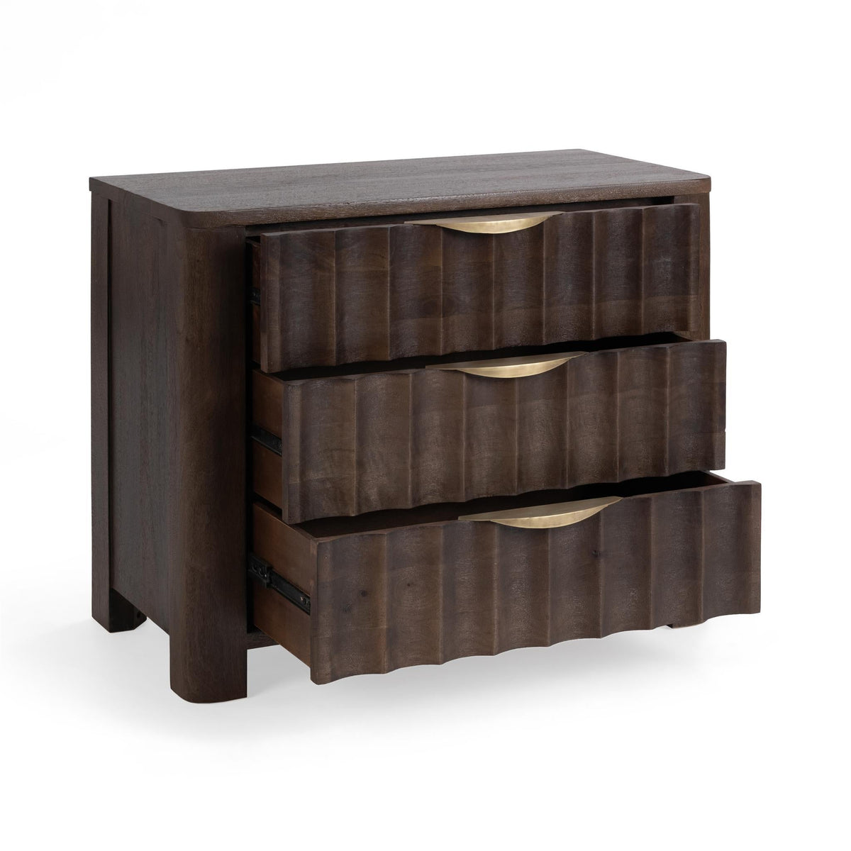 Baylee Nightstand - Cocoa Brown / 3 Drawer by Classic Home - view 3