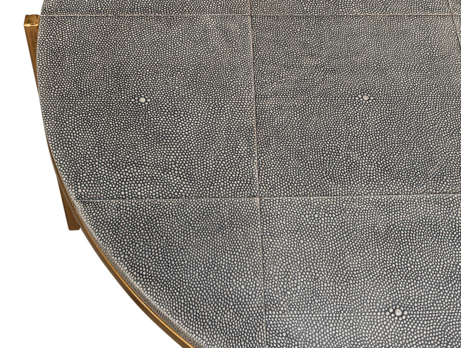Grey Shagreen Coffee Table by Sarreid Ltd - view 10