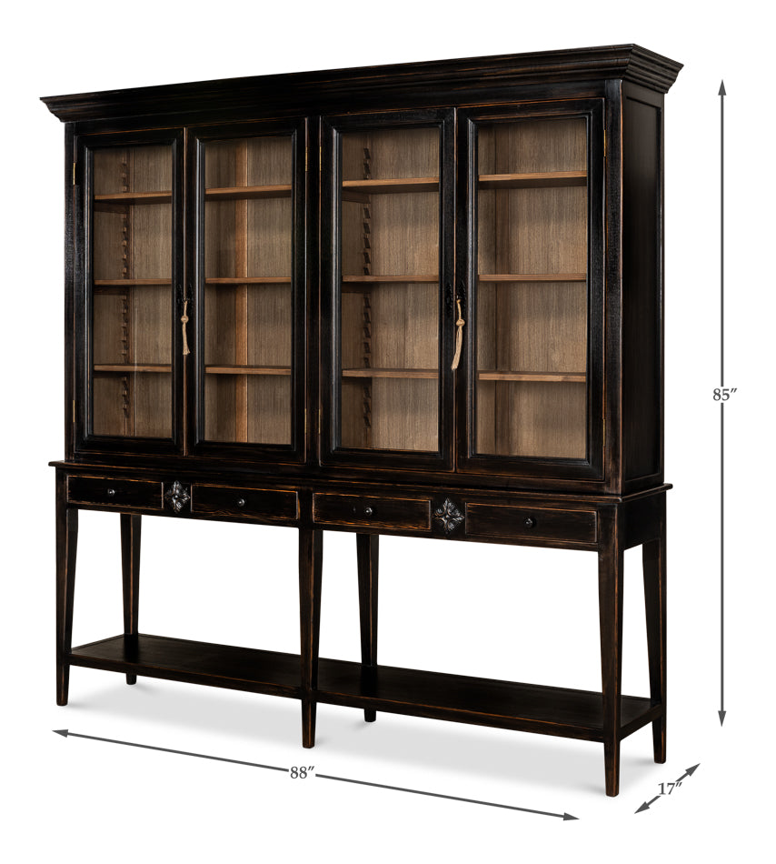 Beacon Hill Display Case, Ebony by Sarreid Ltd - view 5