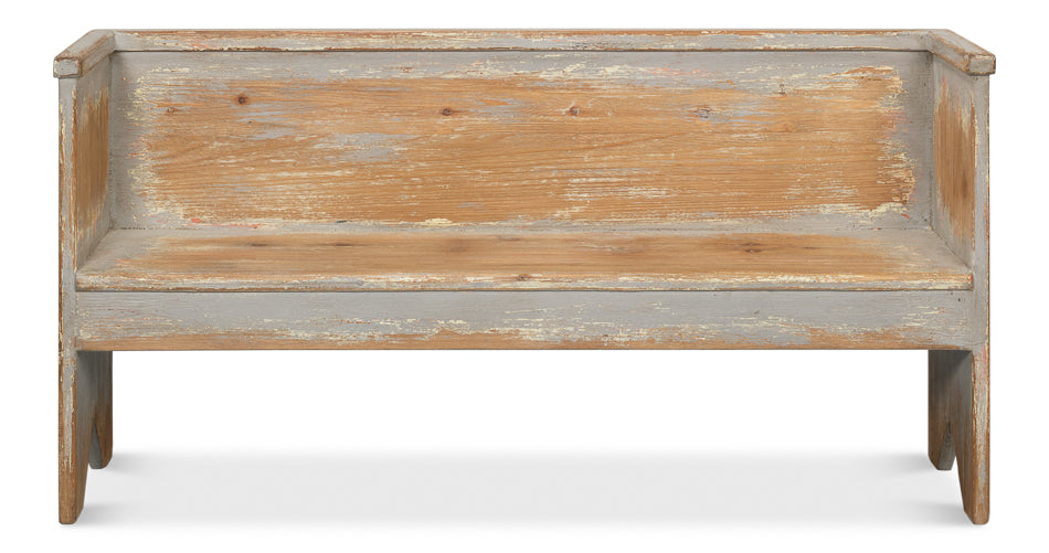 Beach House Bench, Grey by Sarreid Ltd - view 2