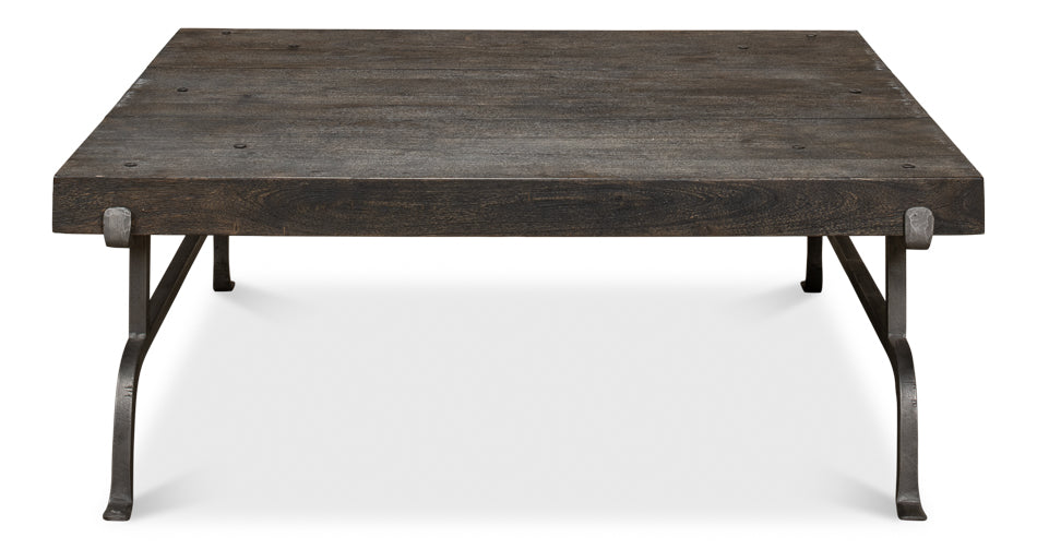 Blayne Coffee Table, Storm Cloud by Sarreid Ltd - view 9