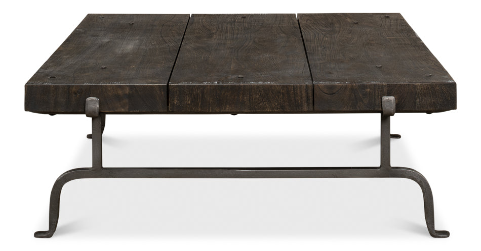 Blayne Coffee Table, Storm Cloud by Sarreid Ltd - view 2