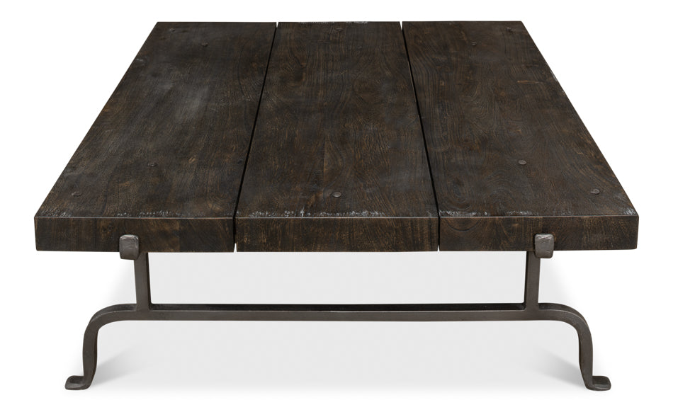 Blayne Coffee Table, Storm Cloud by Sarreid Ltd - view 4