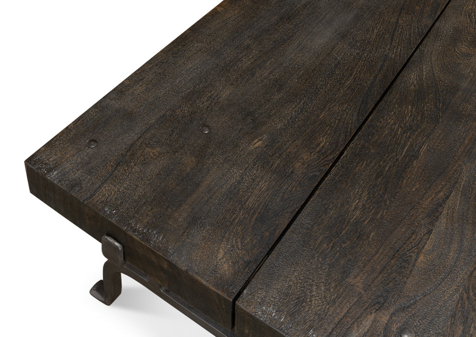 Blayne Coffee Table, Storm Cloud by Sarreid Ltd - view 5