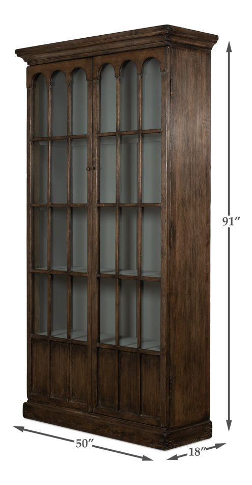 Refined Arches Tall Bookcase by Sarreid Ltd - view 6