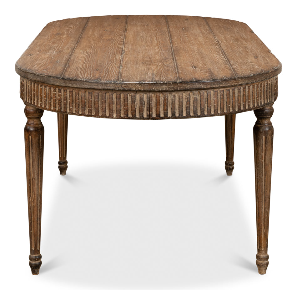 French Antique Reproduction Dining Table by Sarreid Ltd - view 9