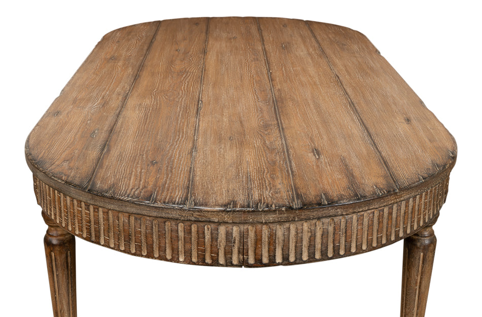 French Antique Reproduction Dining Table by Sarreid Ltd - view 10