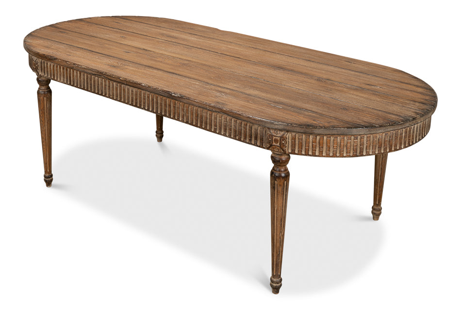 French Antique Reproduction Dining Table by Sarreid Ltd - view 4