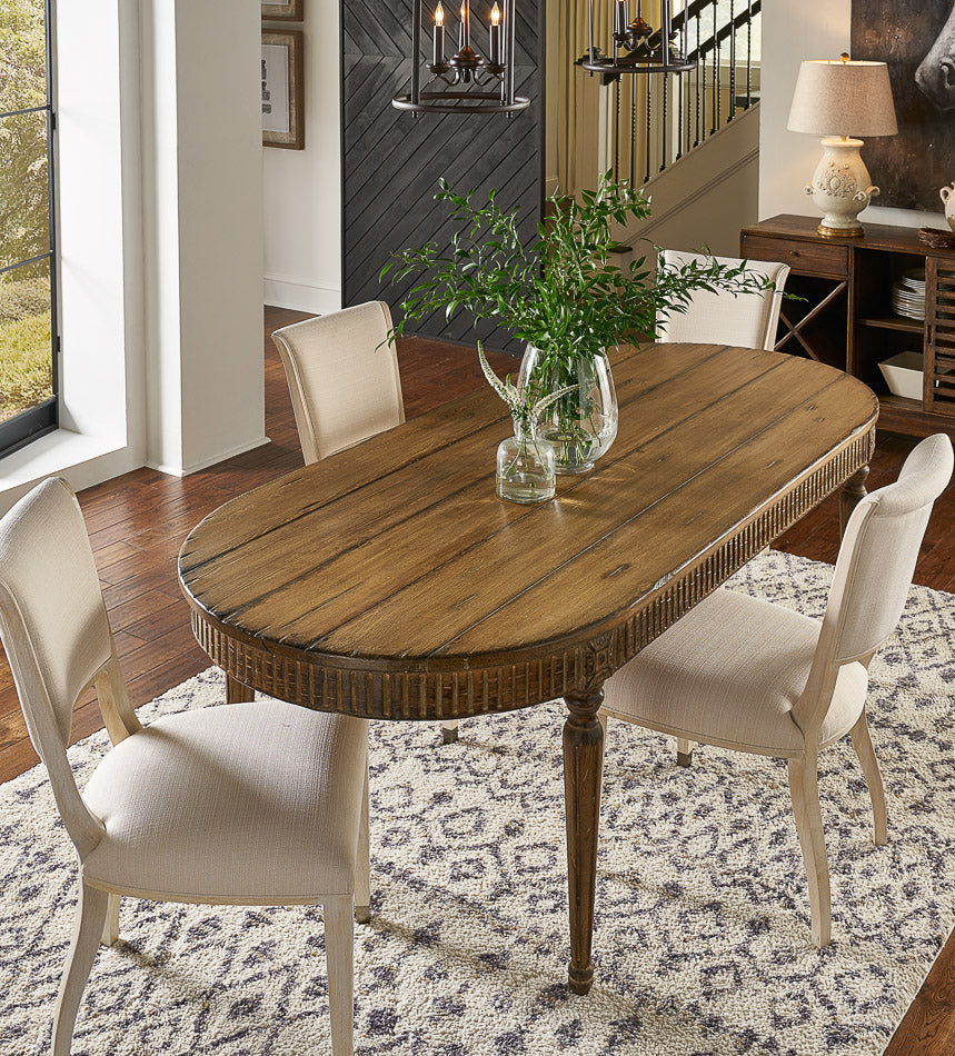 French Antique Reproduction Dining Table by Sarreid Ltd - view 8