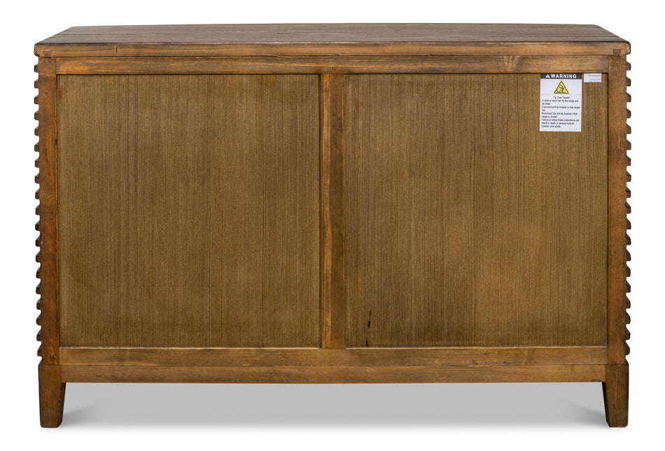 Ribbed Remington Small Sideboard by Sarreid Ltd - view 8