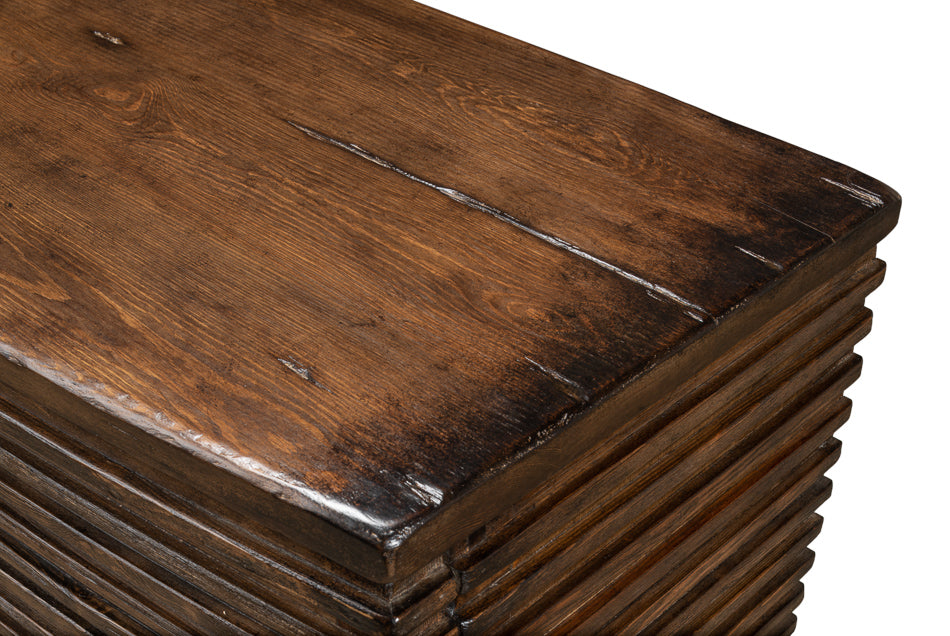 Ribbed Remington Small Sideboard by Sarreid Ltd - view 5