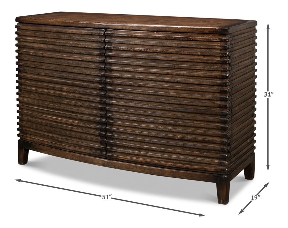 Ribbed Remington Small Sideboard by Sarreid Ltd - view 6