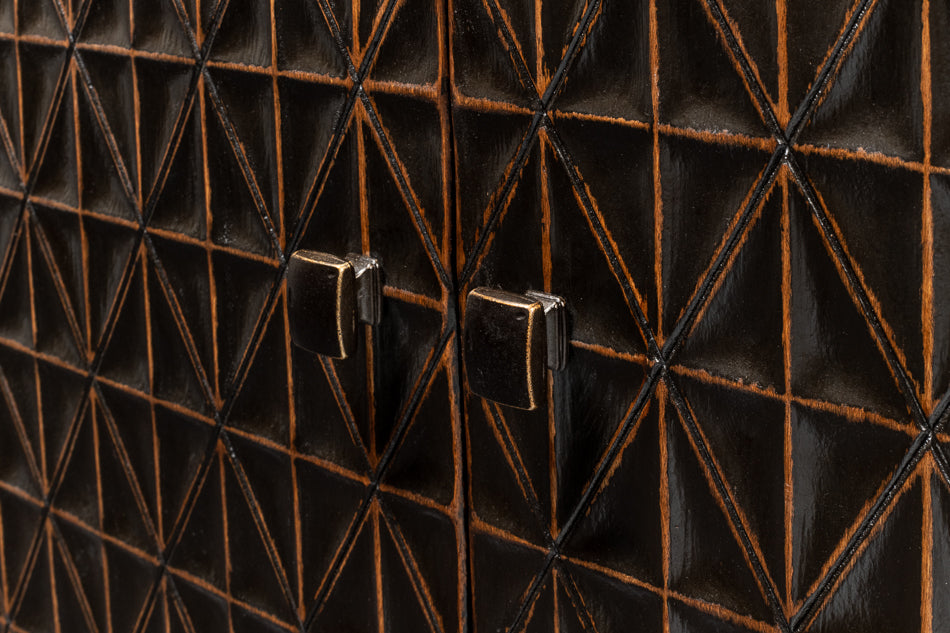 Scrubboard Front Sideboard, Ebony by Sarreid Ltd - view 10