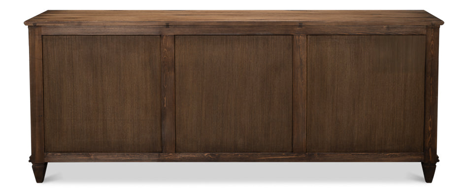 French Country Sideboard, Old Pine Stain by Sarreid Ltd - view 8