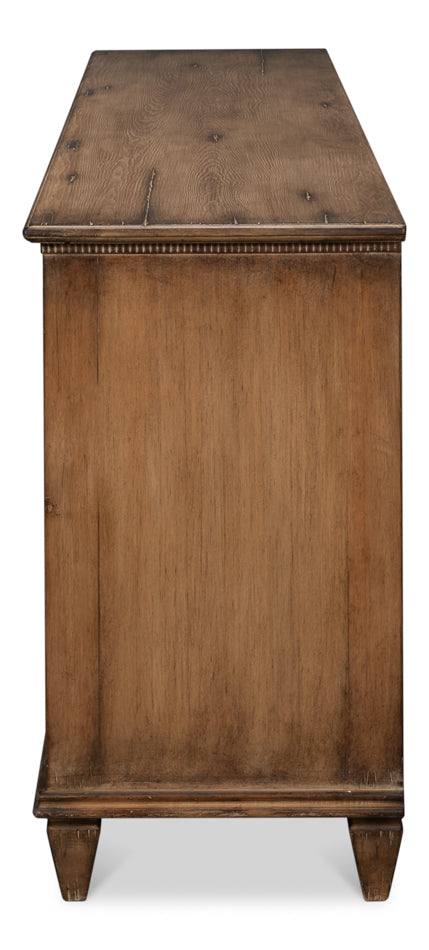 French Country Sideboard, Old Pine Stain by Sarreid Ltd - view 9