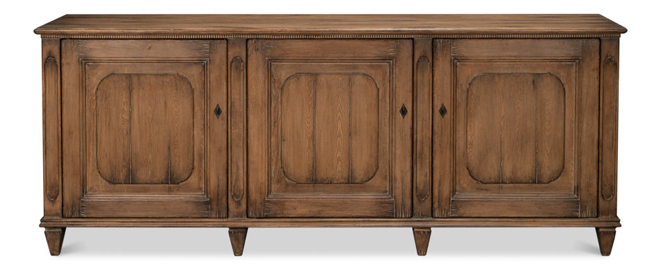 French Country Sideboard, Old Pine Stain by Sarreid Ltd - view 2