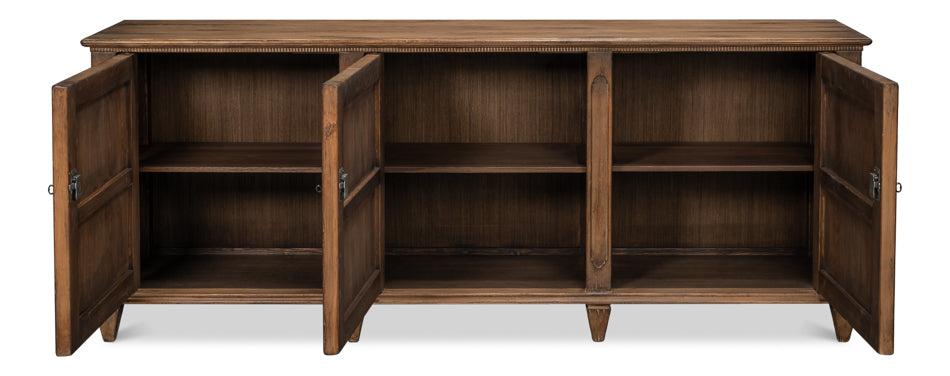 French Country Sideboard, Old Pine Stain by Sarreid Ltd - view 3