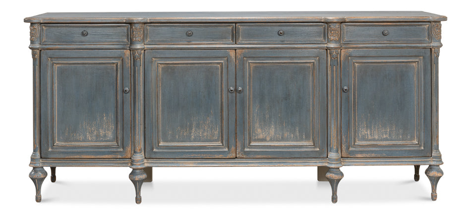 Lilac Sideboard, Blue Finish by Sarreid Ltd - view 2