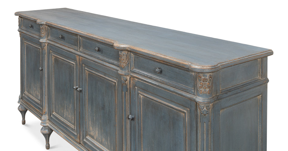 Lilac Sideboard, Blue Finish by Sarreid Ltd - view 4