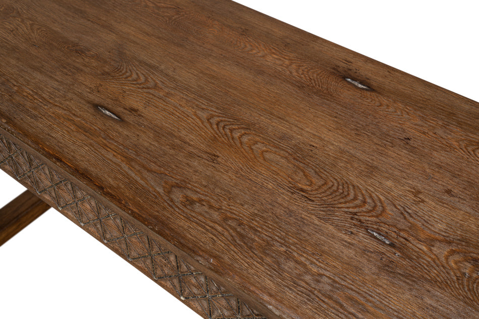 Honeycomb & Cross Console Table by Sarreid Ltd - view 9
