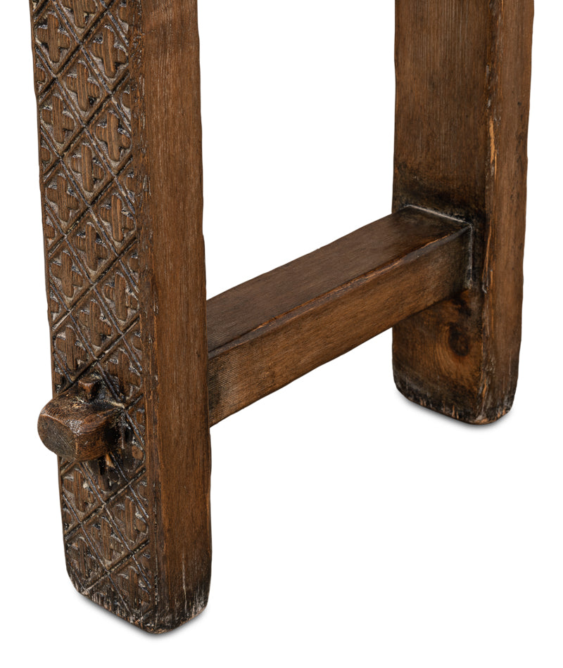 Honeycomb & Cross Console Table by Sarreid Ltd - view 11