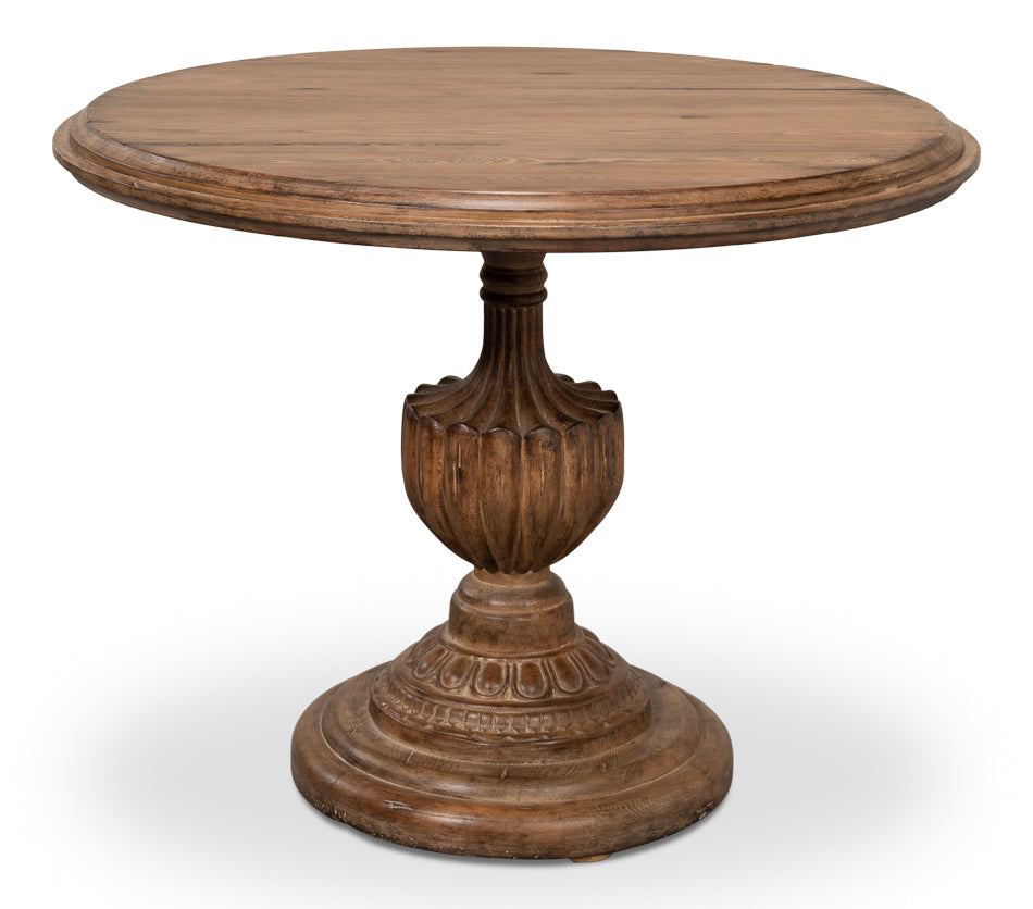 Renaissance Pedestal Dining Table,40"Top by Sarreid Ltd - view 2