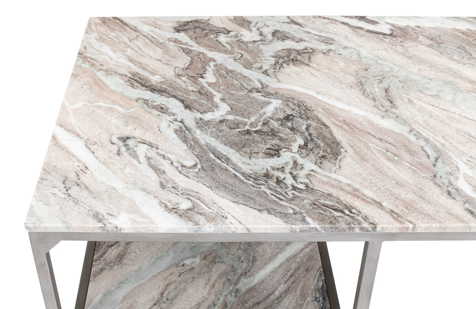 Open Desk With Shelves, Marble Top by Sarreid Ltd - view 11