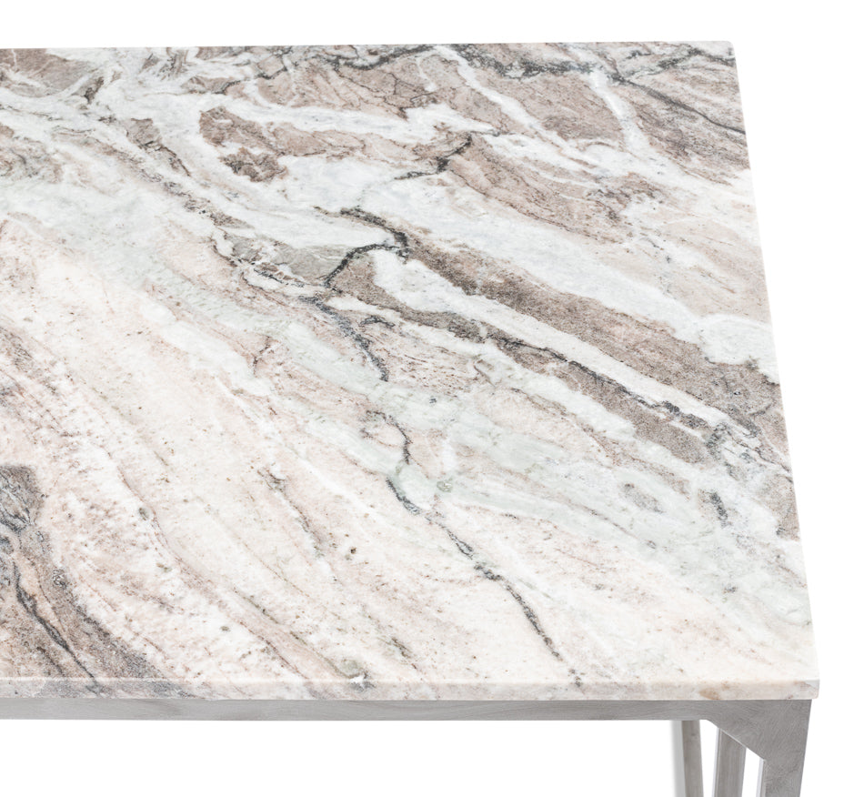 Open Desk With Shelves, Marble Top by Sarreid Ltd - view 12