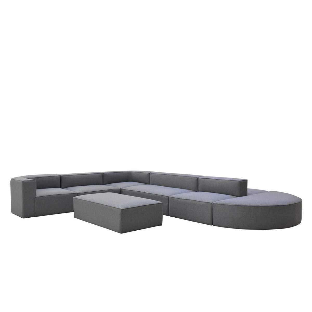 Malibu Upholstered Rectangle Ottoman Small