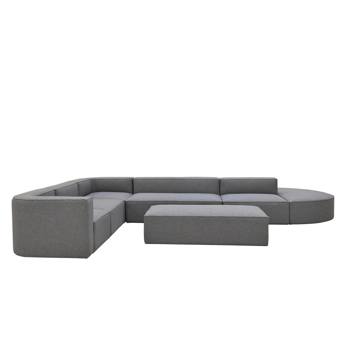 Malibu Upholstered Rectangle Ottoman Small